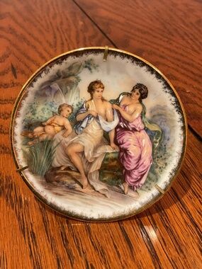 Limoges Decorative Round Small Plate Made in France